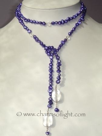 Pearl Lariat Necklace